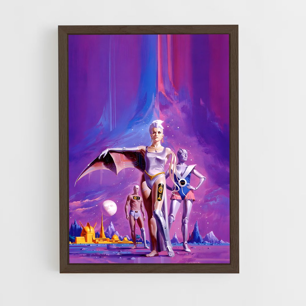 Poster Amour CosmiK – affiche Espace rétro (vue 5)